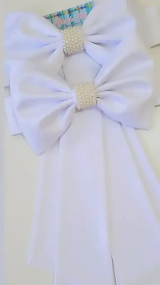 Cinto para Vestido Daminha Branco