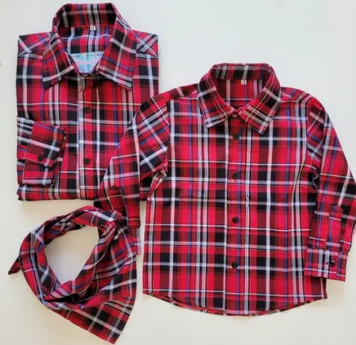 Camisa Xadrez Tal Pai Tal Filho