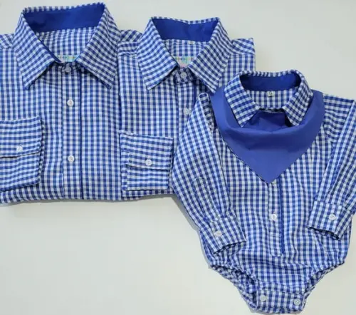 Camisa Tal Pai Tal Mãe Tal Filhos Xadrez
