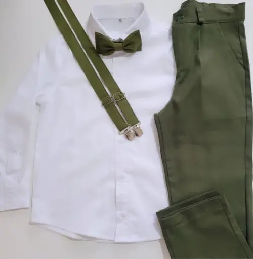 Roupa Pajem Verde Oliva