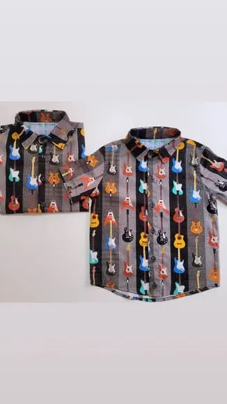 Camisa Instrumento Musicais Tal Pai Tal Filho