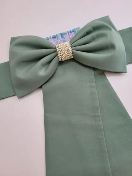 Cinto para Vestido Daminha Verde Oliva