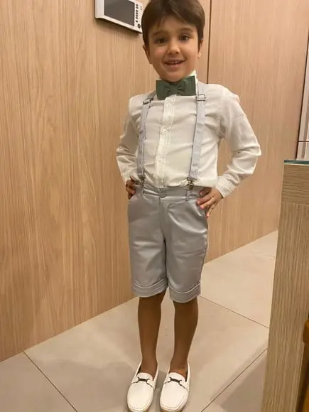 Roupa Pajem Cinza