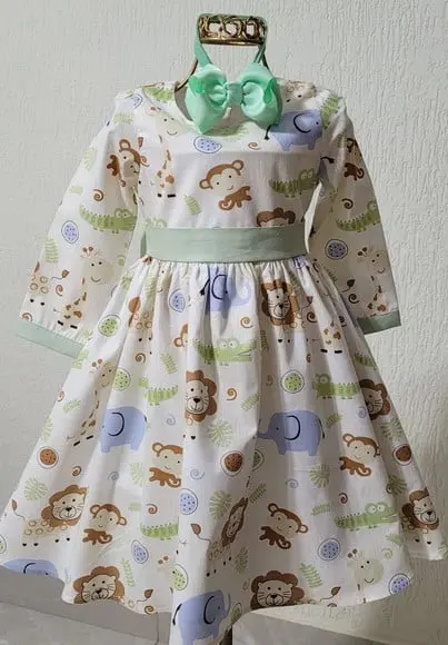 Vestido Safari Menina