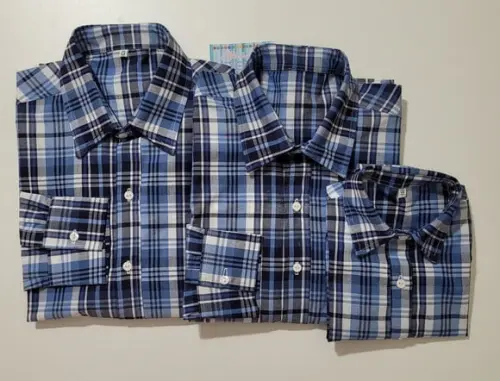Camisa Xadreztal Pai Tal Mãe Tal Filho