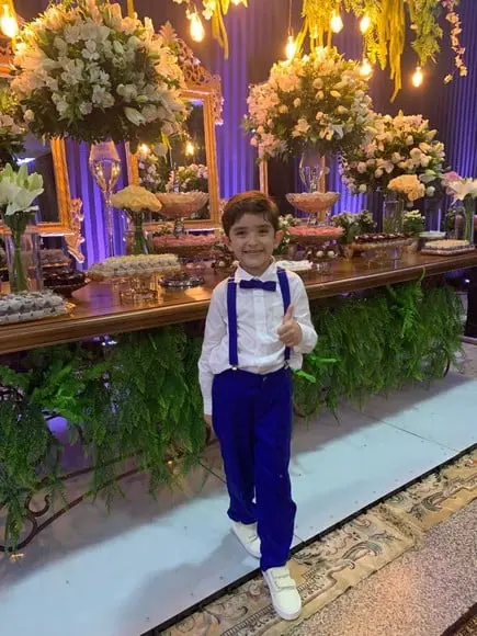 Roupa Pajem Azul Royal