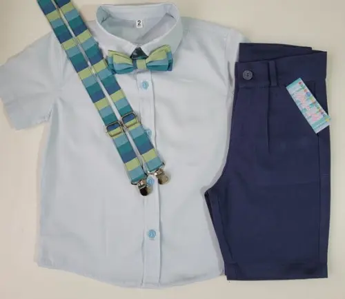 Roupa Pajem Azul Marinho