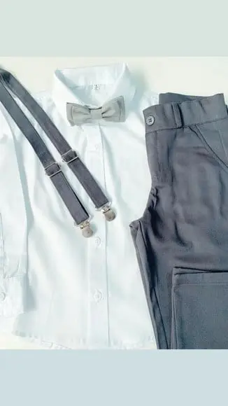 Roupa Pajem Cinza Chumbo