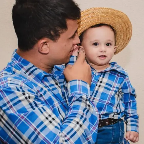 Camisa Xadrez Tal pai Tal Filho