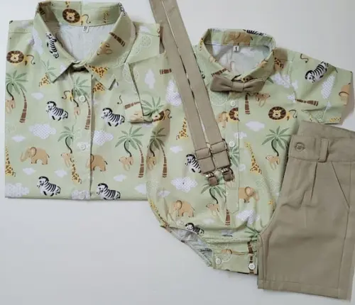 Roupa Safari Filho Camisa pai
