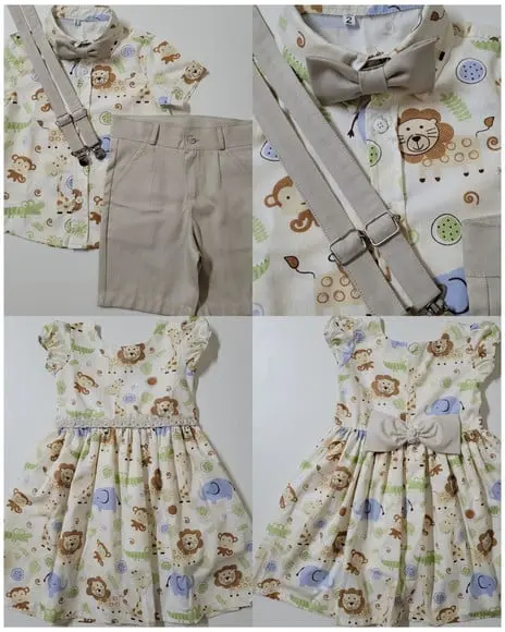 Roupa Safari para Gêmeos