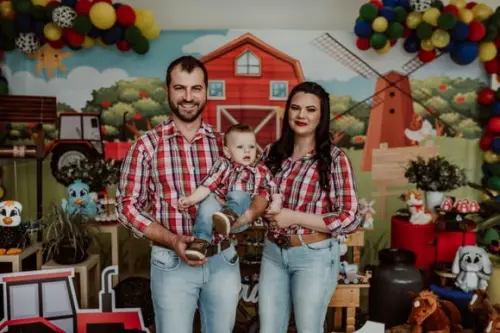 Camisa Xadrez Azultal Pai Tal Mãe Tal Filho