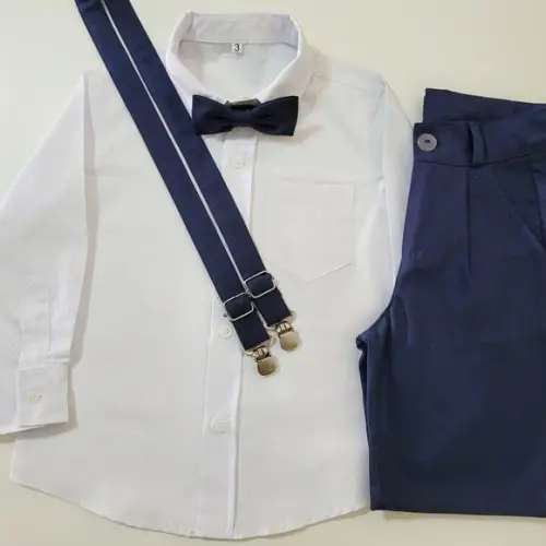 Roupa Pajem Azul Marinho