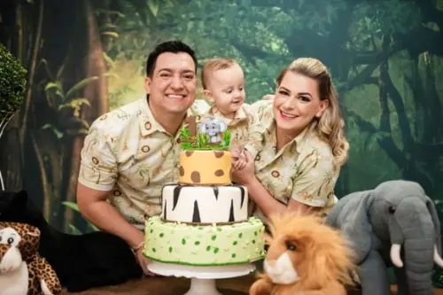 Roupa Safari Tal Pai Tal Filho e Mãe