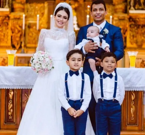Roupa Pajem Marinho