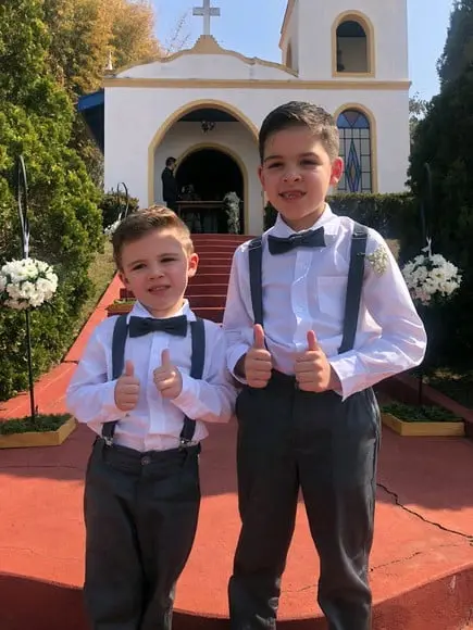 Roupa Pajem Cinza Chumbo
