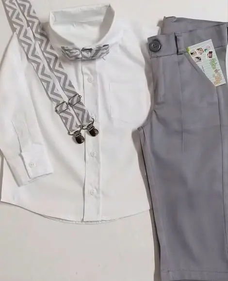 Roupa Pajem Cinza