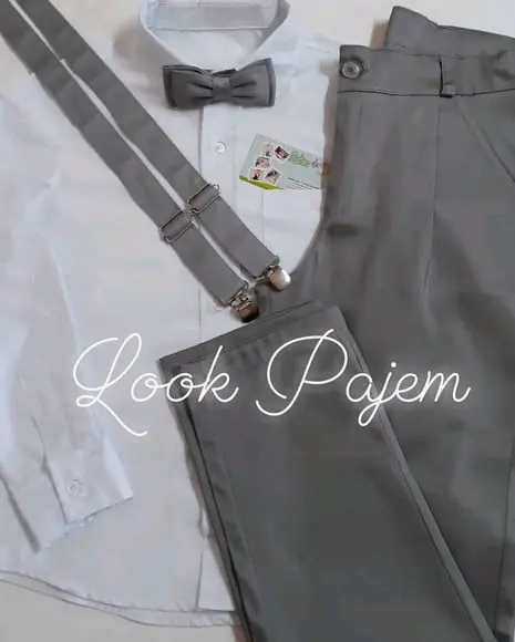 Roupa Pajem Cinza
