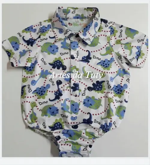 Camisa Body Dinossauro