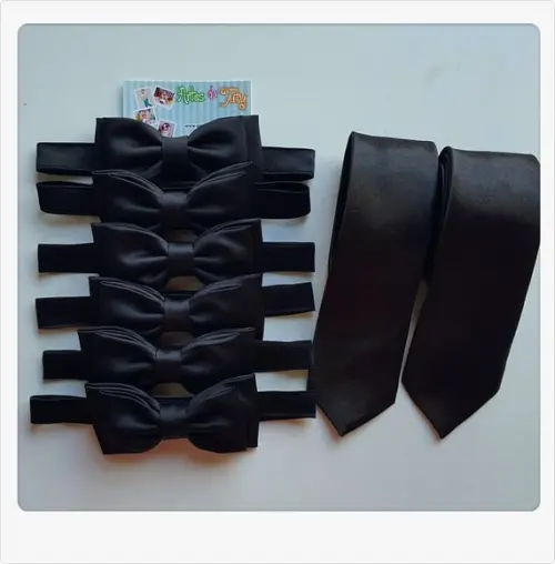 Gravata Borboleta Para Padrinhos Preta