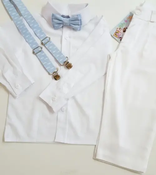 Roupa Batizado Camisa Manga Longa