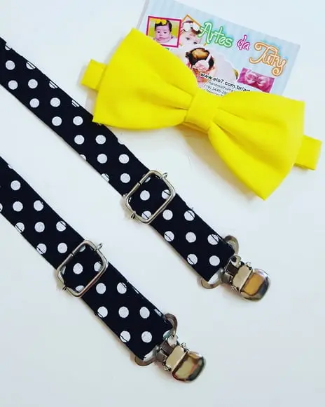 Suspensório e Gravata Mickey