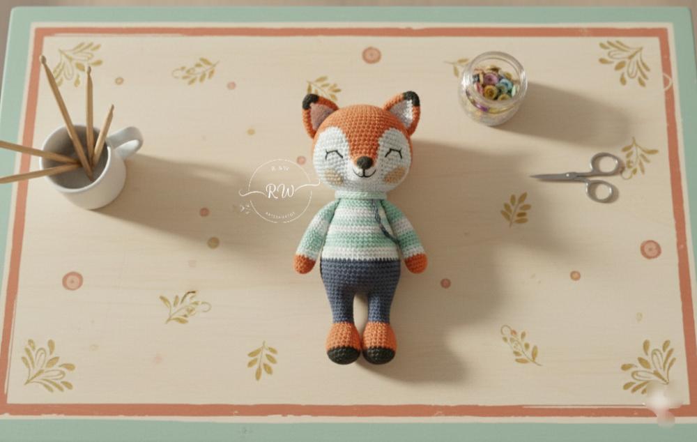 Raposinha de Crochê Amigurumi ? Feita à Mão com Carinho