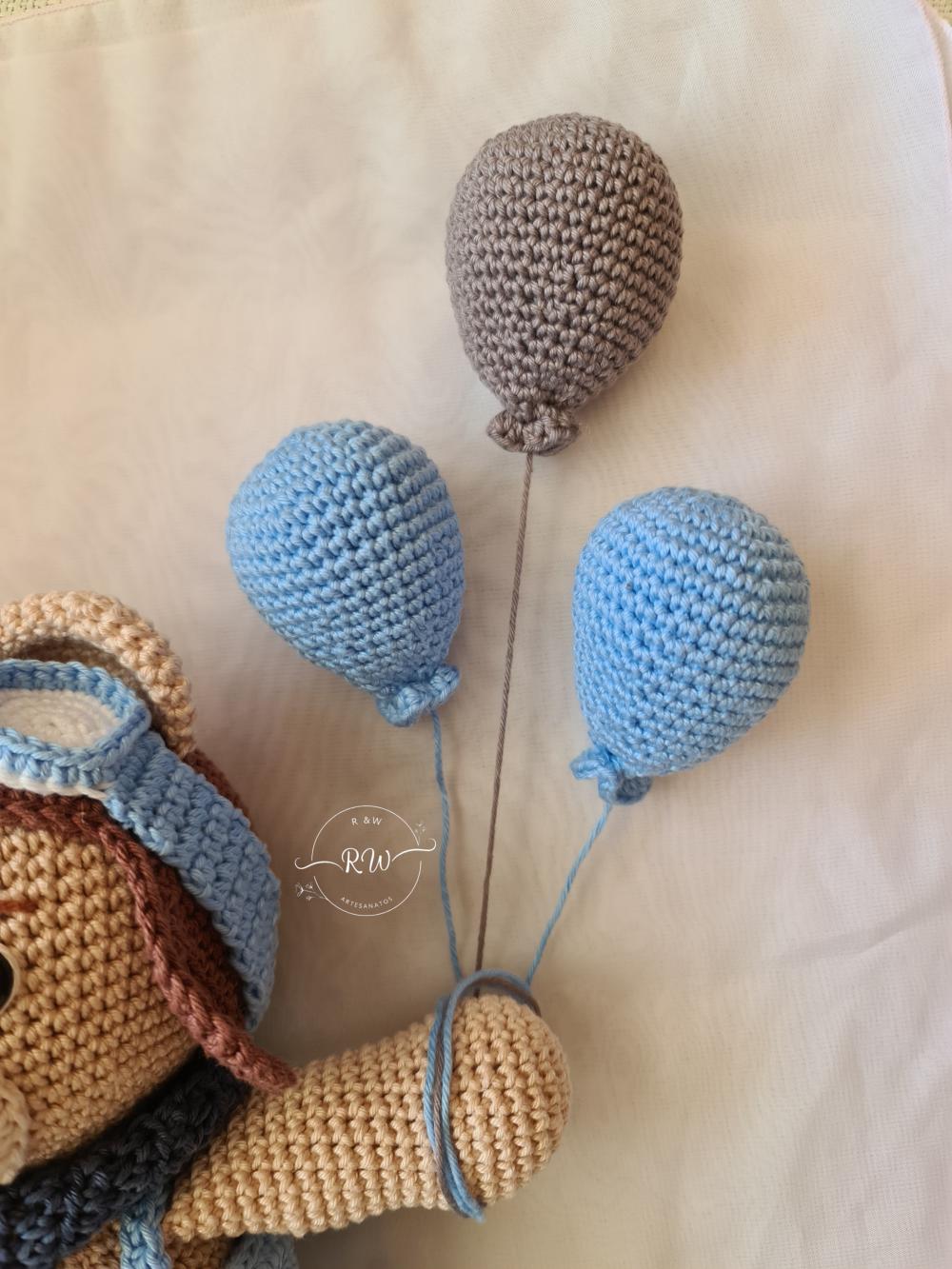 Ursinho Aviador Amigurumi em Crochê | Decoração Quarto Bebê