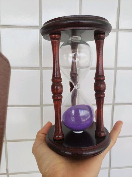 Ampulheta Retrô Roxa Gg