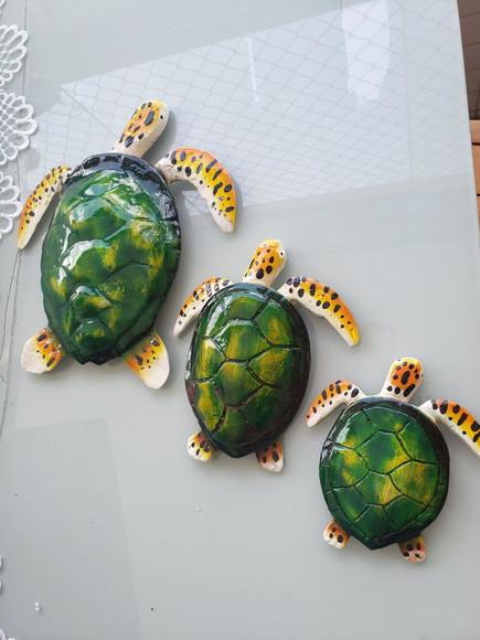 Tartaruga de Fibra Parede Trio G