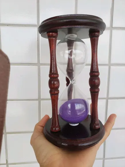 Ampulheta Retrô Roxa Gg