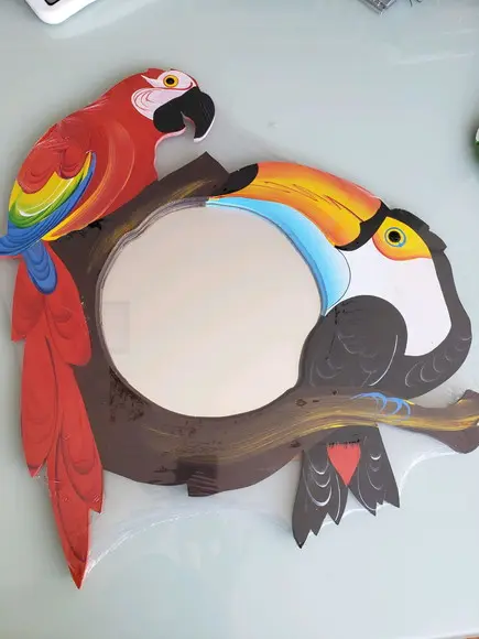 Espelho arara e tucano
