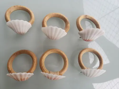 Porta Guardanapos de Conchas 6 Unidades