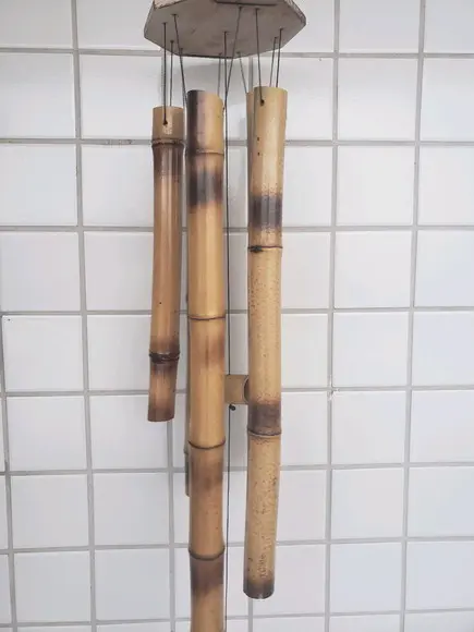 Sinos do vento de bambu G