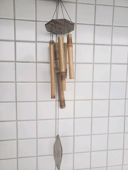 Sinos do vento de bambu M