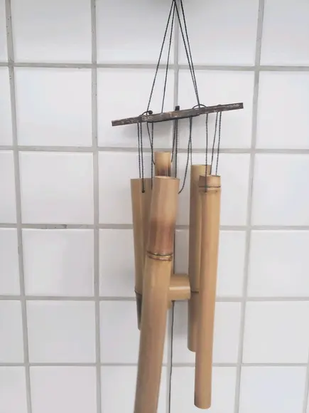 Sinos do vento de bambu M