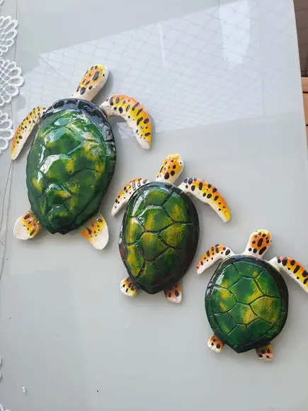 Tartaruga de Fibra Parede Trio G