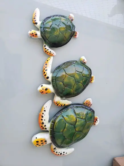 Tartaruga de Fibra Parede Trio