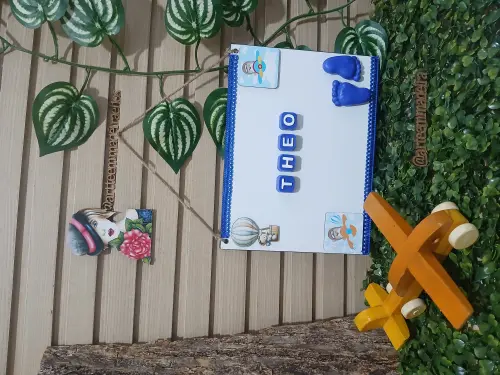 Porta Maternidade  - Placa Decorativa Ursinho Aviador