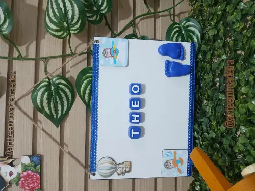 Porta Maternidade  - Placa Decorativa Ursinho Aviador