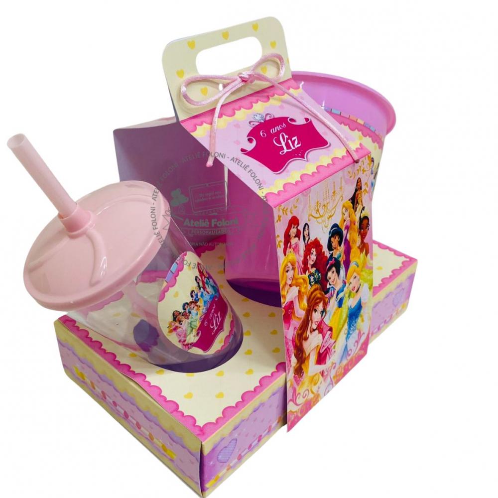 Kit Cineminha na caixa com alça Princesas