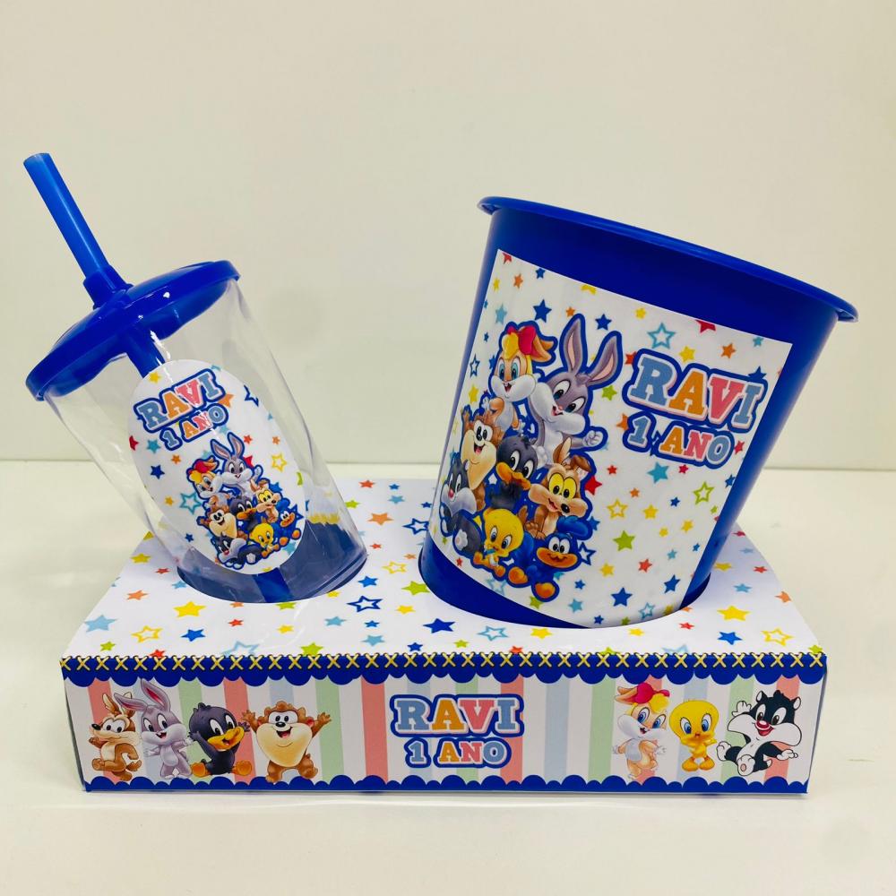 Kit Cineminha sem alça Baby Lonney Tunes