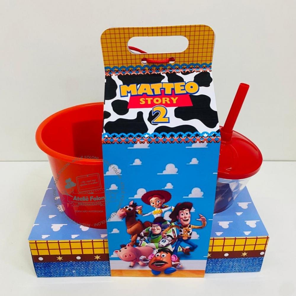 Kit Cineminha na caixa com alça Toy Story