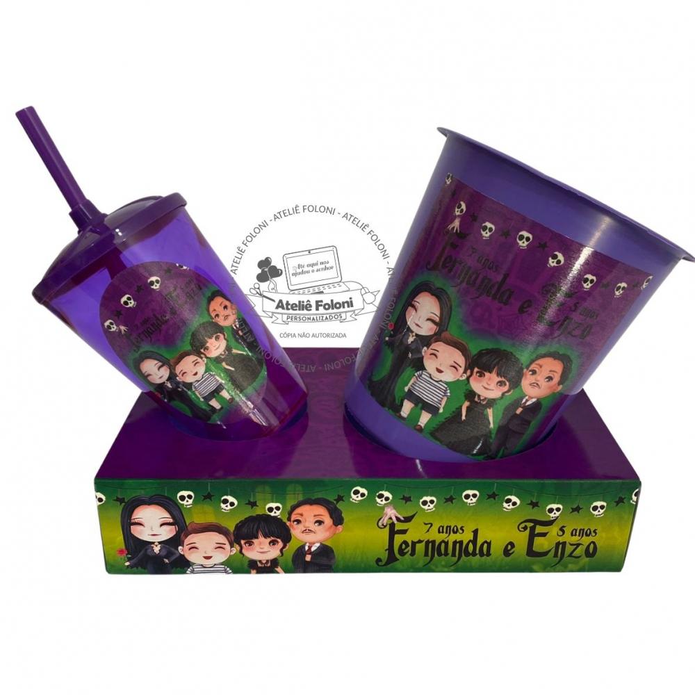 Kit Cineminha sem alça Familia Addams