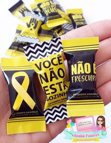 Bala Personalizada Setembro Amarelo