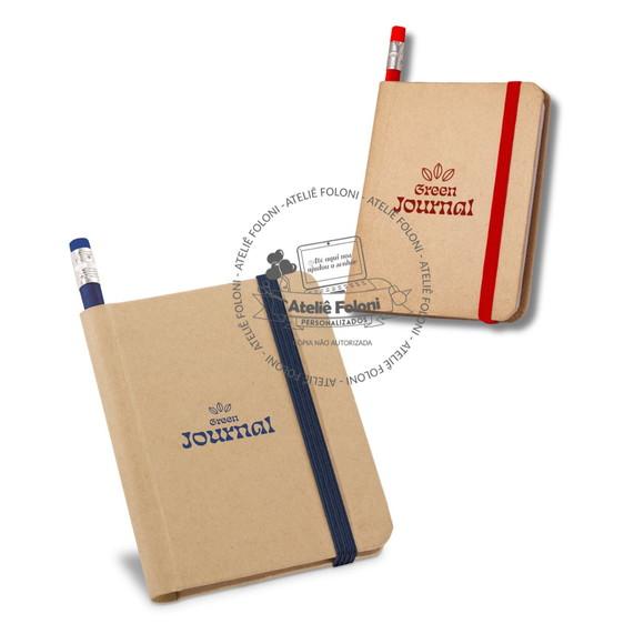 Caderno A7 de Capa Rígida em Papel 140 Pag Personalizado