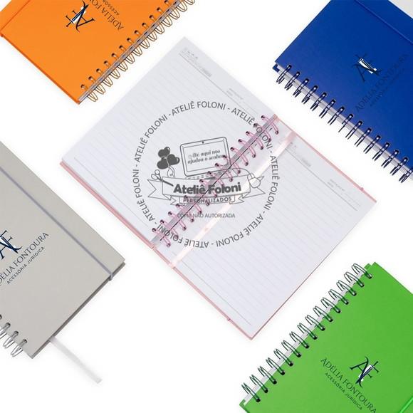 Caderno Couchê Capa Dura Personalizado