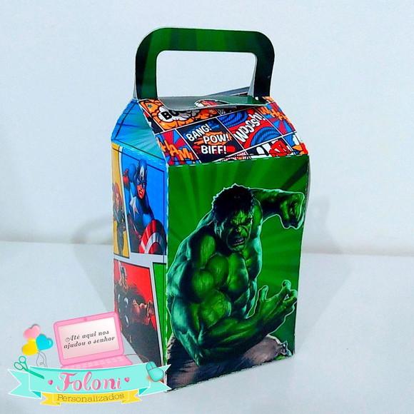 Caixa milk com alça Vingadores