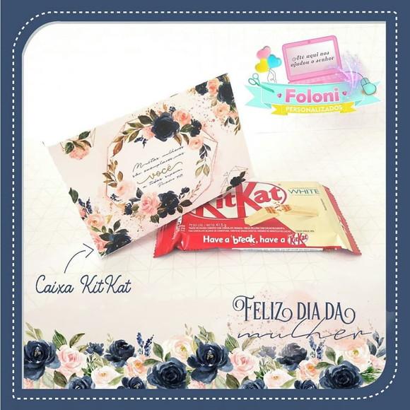 Caixa para Kit Kat Dia das Mulheres