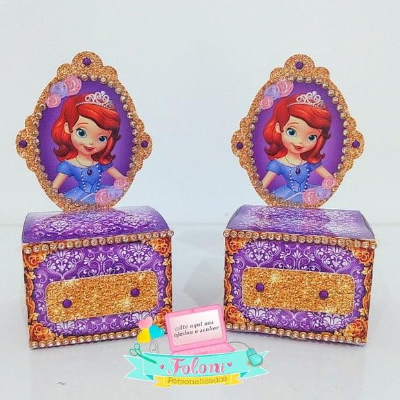 Caixa penteadeira Princesa Sofia luxo